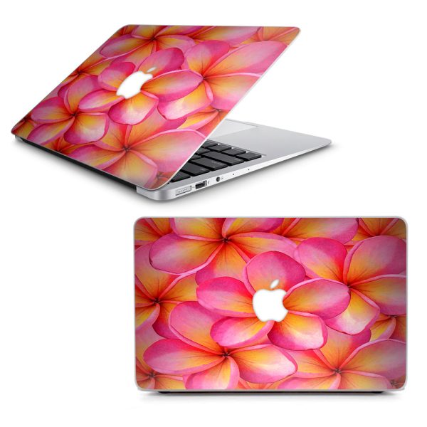 Plumerias Pink Flowers Macbook Air 13  A1369 A1466 Skin Online Sale