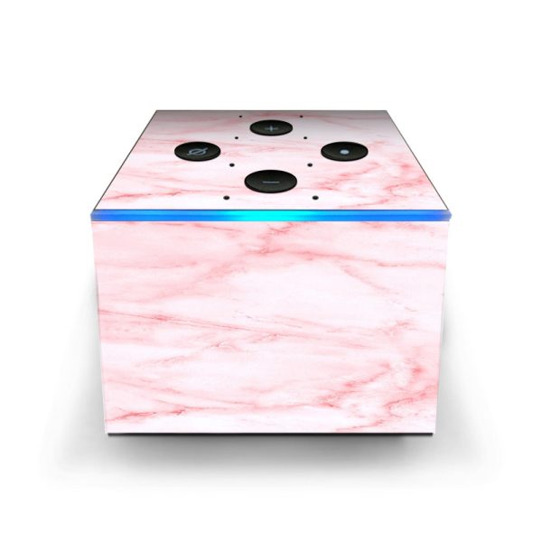 Rose Pink Marble Pattern Amazon Fire TV Cube Skin For Sale