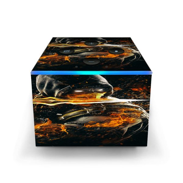 Scorpion With Flaming Sword Amazon Fire TV Cube Skin Sale