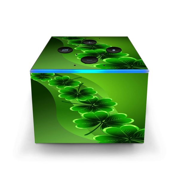 Shamrocks, Glowing Green Amazon Fire TV Cube Skin Online Hot Sale