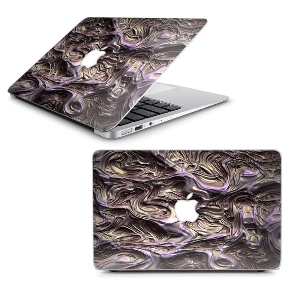 Molten Melted Metal Liquid Formed Terminator Macbook Air 13  A1369 A1466 Skin Hot on Sale