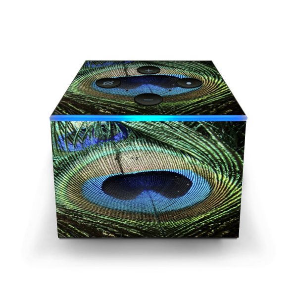 Peacock Feather Amazon Fire TV Cube Skin Supply