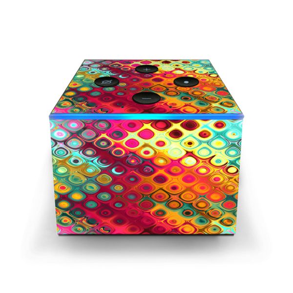 Colorful Pattern Stained Glass Amazon Fire TV Cube Skin Online Hot Sale