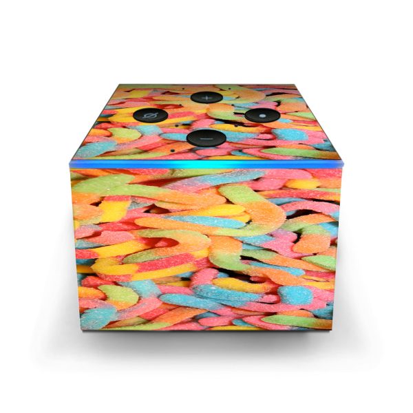 Gummy Worms Amazon Fire TV Cube Skin on Sale