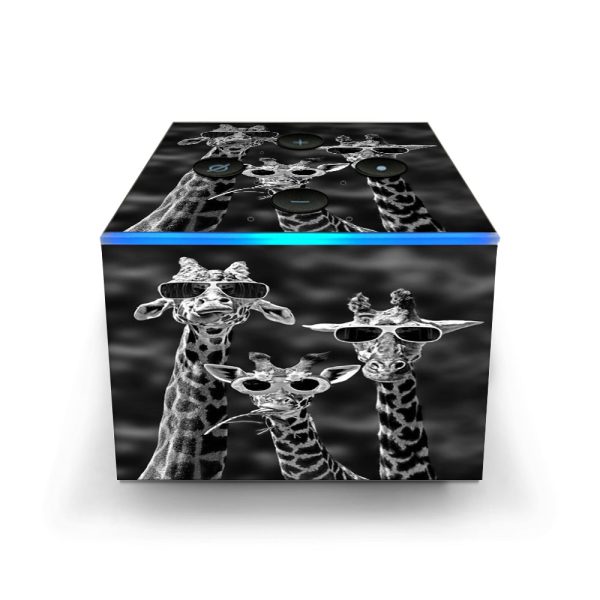 Giraffes Sunglasses Amazon Fire TV Cube Skin Online Hot Sale