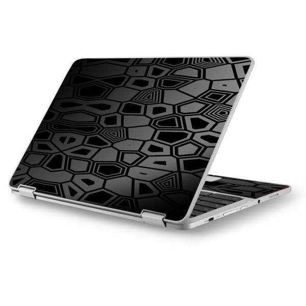 Black Silver Design Asus Chromebook Flip 12.5  Skin on Sale
