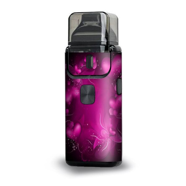 Pink Hearts Flowers Aspire Breeze 2 Skin Online now