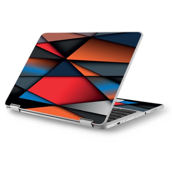 Colorful Shapes Asus Chromebook Flip 12.5  Skin Fashion