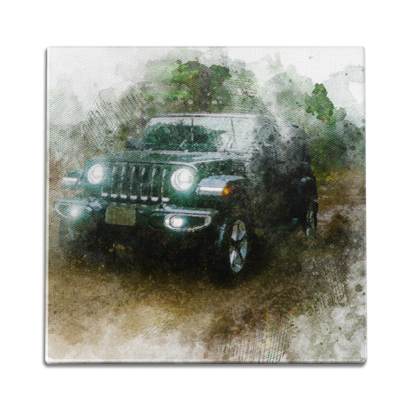 Jeep Water Color Wall Art Online