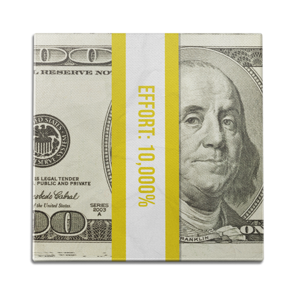 10000% Effort Wall Art Online now