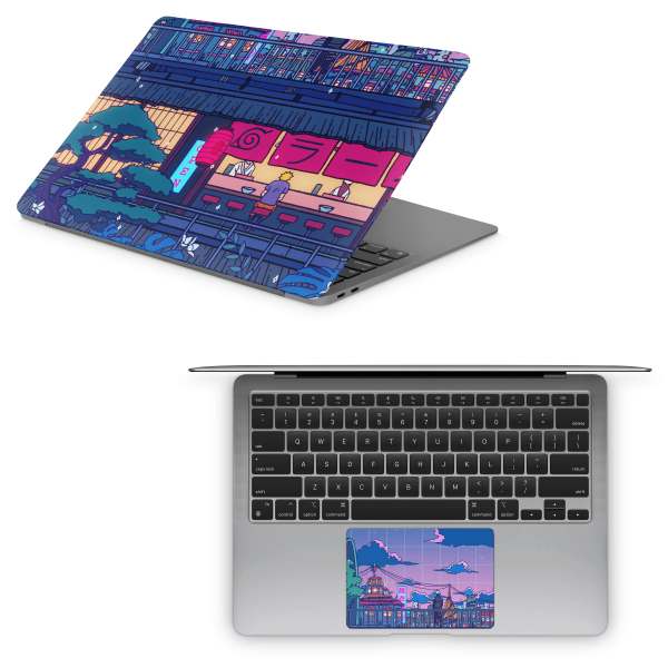 Apple MacBook Ramen Village Skin Online Hot Sale - Image 3