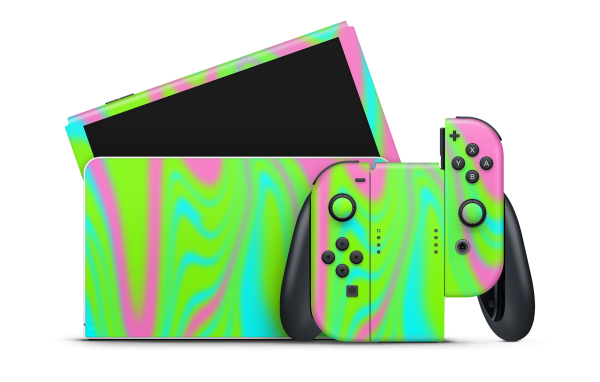 Nintendo Switch OLED Skin Acid Trip For Cheap