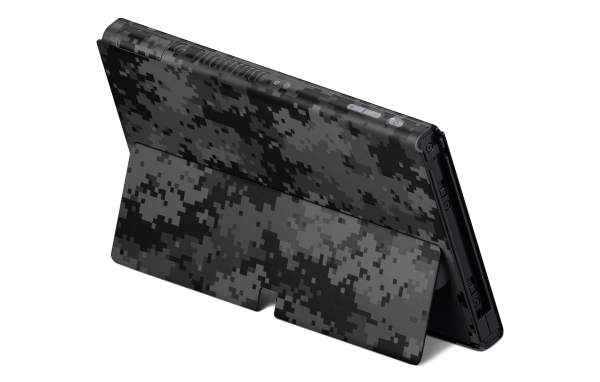 Nintendo Switch OLED Skin Black Digi Camo Hot on Sale - Image 2