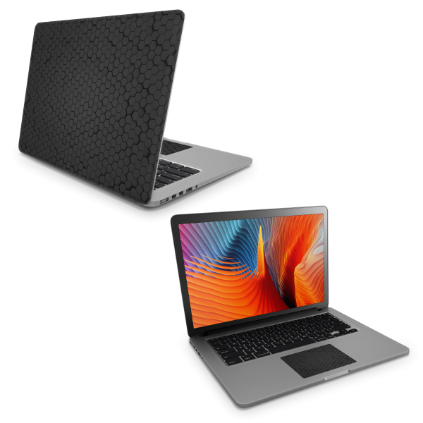 Apple MacBook Skin Dark Hex Fashion - Image 5