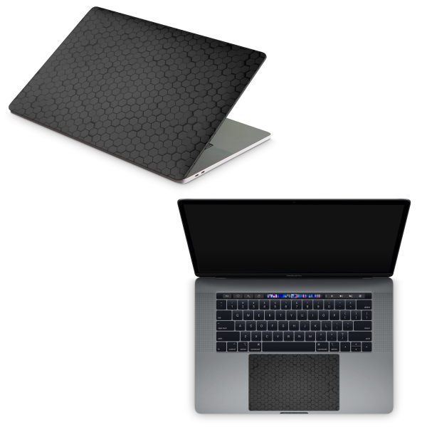 Apple MacBook Skin Dark Hex Fashion - Image 3