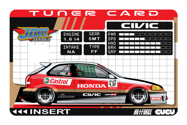 Tuner Card EK9 Civic (W) Discount - Image 3