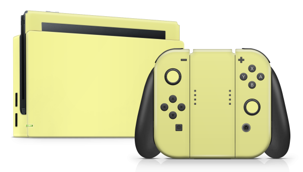 Nintendo Switch 2017 Skin Pale Yellow Fashion