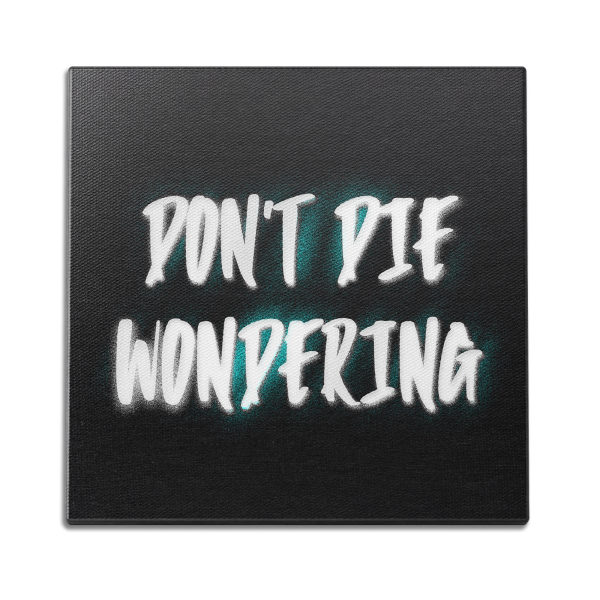 Don t Die Wondering Wall Art on Sale