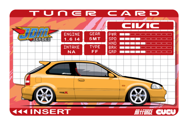 Tuner Card EK9 Civic (Y) Discount