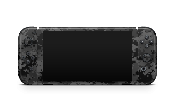 Nintendo Switch OLED Skin Black Digi Camo Hot on Sale - Image 3