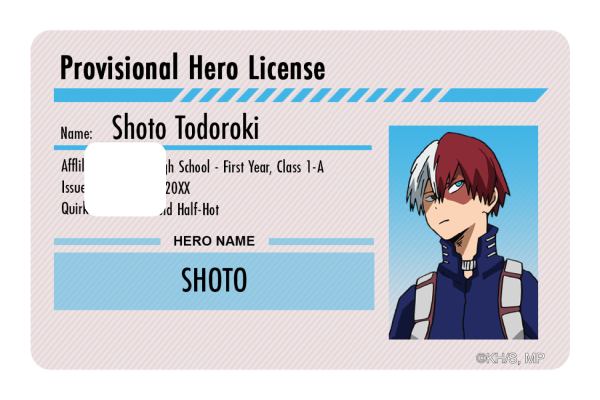Hero License - Shoto Todoroki Fashion - Image 3