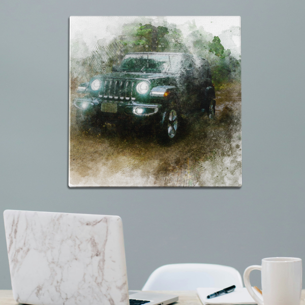 Jeep Water Color Wall Art Online - Image 2