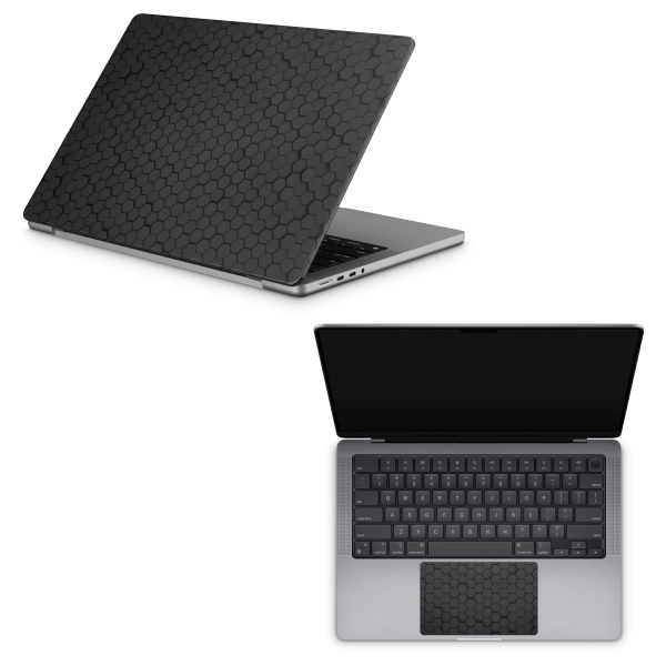 Apple MacBook Skin Dark Hex Fashion - Image 4