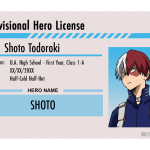 Hero License - Shoto Todoroki Fashion