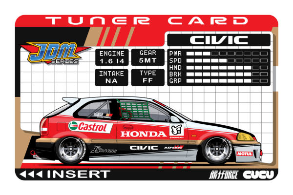 Tuner Card EK9 Civic (W) Discount