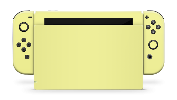 Nintendo Switch 2017 Skin Pale Yellow Fashion - Image 2