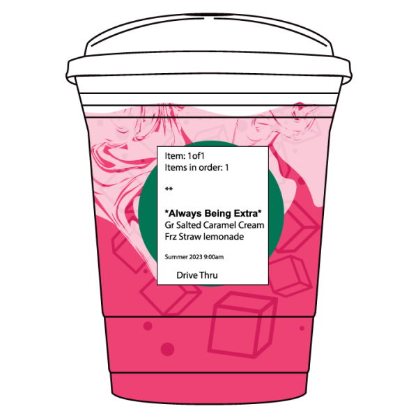 Salted caramel cream strawberry lemonade For Discount