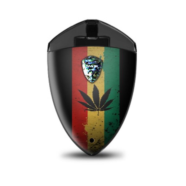 Rasta Weed Pot Leaf Red  Smok Rolo Badge Skin Online now